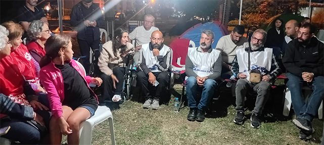 Samsun'da açlık grevi yapan işçilere KESK, TKP, Sol Parti, SEP destek verdi