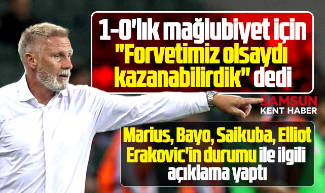 Thorsten Fink'ten maç sonu açıklama! Forvetimiz olsaydı kazanabilirdik