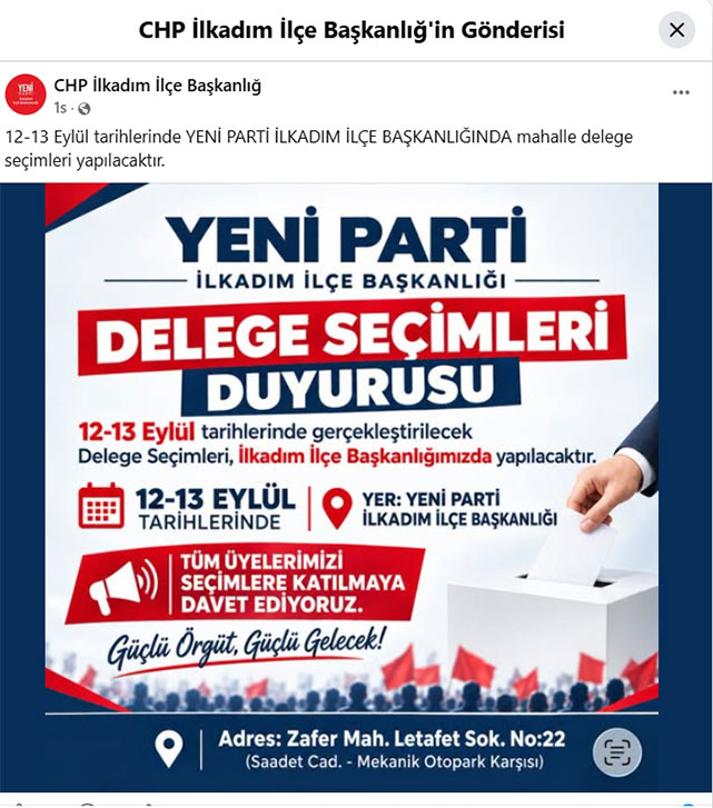 Samsun'da-Yeni-Parti-delege-seçim-duyurusu-CHP-sayfasından-yapıldı!