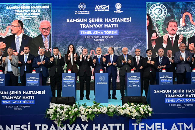 Samsun-Şehir-Hastanesi-yeni-tramvay-hattının-temeli-atıldı